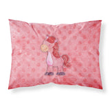 Caroline'S Treasures Polkadot Horse Watercolor Printed, Polyester, 250 Thread Count, Envelope Closure Pillowcase, Standard, Mu