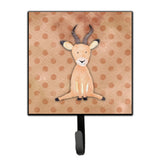 Caroline'S Treasures Polkadot Antelope Watercolor Wall Hook, Small, Multicolor