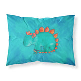 Caroline'S Treasures Stegosaurus Watercolor Printed, Polyester, 250 Thread Count, Envelope Closure Pillowcase, Standard, Multi
