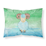 Caroline'S Treasures Ram Sheep Watercolor Printed, Polyester, 250 Thread Count, Envelope Closure Pillowcase, Standard, Multico