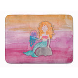 Caroline'S Treasures Blonde Mermaid Watercolor Floor Mat, 19 X 27, Multicolor