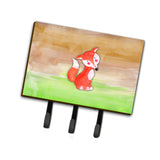 Caroline'S Treasures Fox Watercolor Wall Hook, Triple, Multicolor