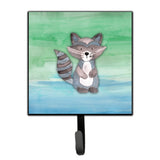 Caroline'S Treasures Raccoon Watercolor Wall Hook, Small, Multicolor