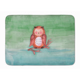 Caroline'S Treasures Brown Owl Watercolor Floor Mat, 19 X 27, Multicolor