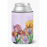 Caroline'S Treasures Bb7445Cc Purple And Yellow Iris Can Or Bottle Hugger Cold-Beverage-Koozies, Multicolor