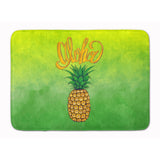 Caroline'S Treasures Aloha Pineapple Welcome Machine Washable Memory Foam Mat Doormats, Multicolor