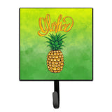 Caroline'S Treasures Aloha Pineapple Welcome Leash Or Key Holder Hooks, Multicolor