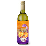 Caroline'S Treasures Bb7465Literk Halloween Pumpkin Snake Wine Bottle Hugger Cold-Beverage-Koozies, 750 Ml, Multicolor