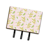 Caroline'S Treasures Watercolor Leaves Pink Wall Hook, Triple, Multicolor