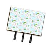Caroline'S Treasures Watercolor Blue Flowers And Swirls Wall Hook, Triple, Multicolor