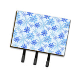Caroline'S Treasures Blue Snowflakes Watercolor Wall Hook, Triple, Multicolor