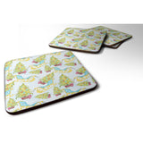 Caroline'S Treasures Christmas Tree And Sleigh Decorative Coasters, 3.5, Multicolor