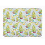 Caroline'S Treasures Christmas Tree And Sleigh Floor Mat, 19 H X 27 W, Multicolor