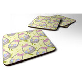 Caroline'S Treasures Easter Basket And Eggs Decorative Coasters, 3.5, Multicolor