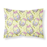 Caroline'S Treasures Easter Basket And Eggs Printed, Polyester, 250 Thread Count, Envelope Closure Pillowcase, Standard, Multi
