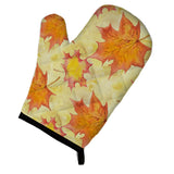 Caroline'S Treasures Fall Leaves Scattered Decorated Oven Mitt, 12 X 8.5, Multicolor