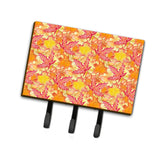 Caroline'S Treasures Fall Leaves Watercolor Red Wall Hook, Triple, Multicolor