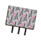 Caroline'S Treasures Watercolor Pink Flowers Eiffel Tower Wall Hook, Triple, Multicolor