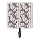 Caroline'S Treasures Watercolor Eiffel Tower And Stripes Wall Hook, Small, Multicolor