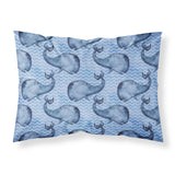 Caroline'S Treasures Beach Watercolor Whales Pillowcase, Standard, Multicolor
