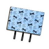 Caroline'S Treasures Watercolor Paper Clips Blue Wall Hook, Triple, Multicolor
