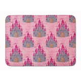 Caroline'S Treasures Watercolor Princess Castle Floor Mat, 19 H X 27 W, Multicolor
