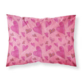 Caroline'S Treasures Watercolor Love And Hearts Pillowcase, Standard, Multicolor