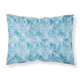 Caroline'S Treasures Watercolor Snowflake On Blue Printed, Polyester, 250 Thread Count, Envelope Closure Pillowcase, Standard,