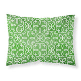 Caroline'S Treasures Watercolor Geometric Circle On Green Pillowcase, Standard, Multicolor