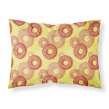Caroline'S Treasures Watercolor Just Donuts Printed, Polyester, 250 Thread Count, Envelope Closure Pillowcase, Standard, Multi