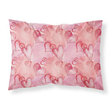 Caroline'S Treasures Watercolor Red Hearts Pillowcase, Standard, Multicolor