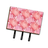 Caroline'S Treasures Watercolor Red Hearts Wall Hook, Triple, Multicolor
