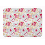Caroline'S Treasures Watercolor Love Letters Floor Mat, 19 H X 27 W, Multicolor