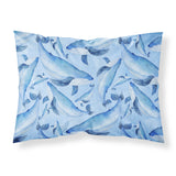 Caroline'S Treasures Watercolor Nautical Whales Pillowcase, Standard, Multicolor