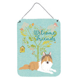 Caroline'S Treasures Welcome Friends Collie Metal Print, 16H X 12W, Multicolor
