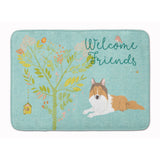 Caroline'S Treasures Welcome Friends Collie Floor Mat, 19Hx27W, Multicolor