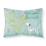 Caroline'S Treasures Welcome Friends Dalmatian Pillowcase, Standard