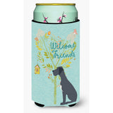 Caroline'S Treasures Welcome Friends Black Dane Decorative Can Hugger, Tall Boy, Multicolor