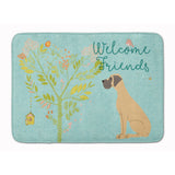 Caroline'S Treasures Friends Ears Welcome Fawn Dane Natural Floor Mat, 19Hx27W, Multicolor