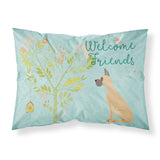 Caroline'S Treasures Welcome Friends Ears Fawn Dane Cropped Pillowcase, Standard