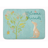 Caroline'S Treasures Welcome Friends Brindle Greyhound Floor Mat, 19Hx27W, Multicolor