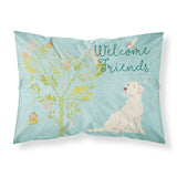 Caroline'S Treasures Welcome Friends Retriever Yellow Labrador Pillowcase, Standard