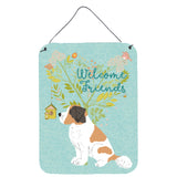 Caroline'S Treasures Welcome Friends Saint Bernard Metal Print, 16H X 12W, Multicolor