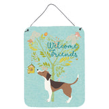 Caroline'S Treasures Welcome Friends Beagle Metal Print, 16H X 12W, Multicolor