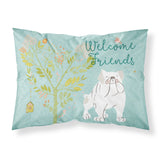 Caroline'S Treasures Welcome Friends English Bulldog White Pillowcase, Standard