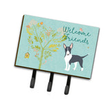 Caroline'S Treasures Welcome Friends Black Bull Terrier Wall Hook, Triple