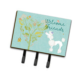 Caroline'S Treasures Welcome Friends White Poodle Wall Hook, Triple