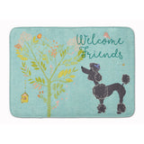 Caroline'S Treasures Welcome Friends Black Poodle Floor Mat, 19Hx27W, Multicolor