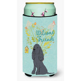 Caroline'S Treasures Welcome Friends Black Cocker Spaniel Decorative Can Hugger, Tall Boy, Multicolor