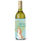 Caroline'S Treasures Welcome Friends Gold Springer Spaniel Decorative Bottle Hugger, 750 Ml, Multicolor